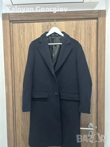 Мъжко вълнено зимно палто ZARA – размер M