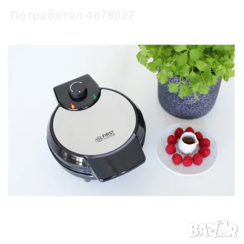 Уред за гофрети с мощност 700W, плочи с незалепващо покритие FIRST, снимка 6 - Гофретници - 55682478