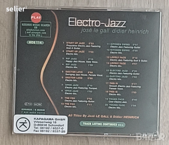 José Le Gall, Didier Heinrich ‎– Electro-Jazz - French Touch Оригинален диск Издание 🇫🇷 FRANCE 200, снимка 2 - CD дискове - 54314176