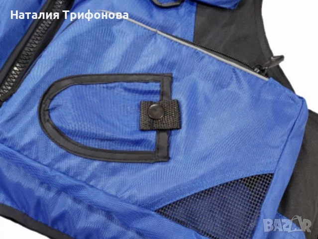 Рибарска плуваща жилетка с яка, снимка 3 - Екипировка - 54179276