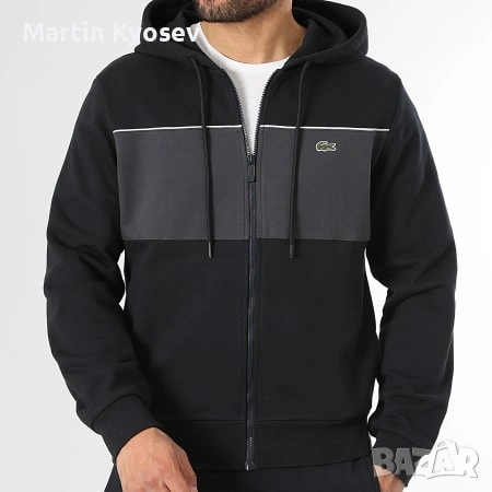 Черно горнище Lacoste