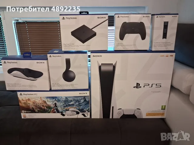 playstation 5+PSVR2+26игри+много допълнителни аксесоари