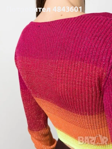 GCDS къса жилетка / cropped cardigan , снимка 4 - Жилетки - 54733059