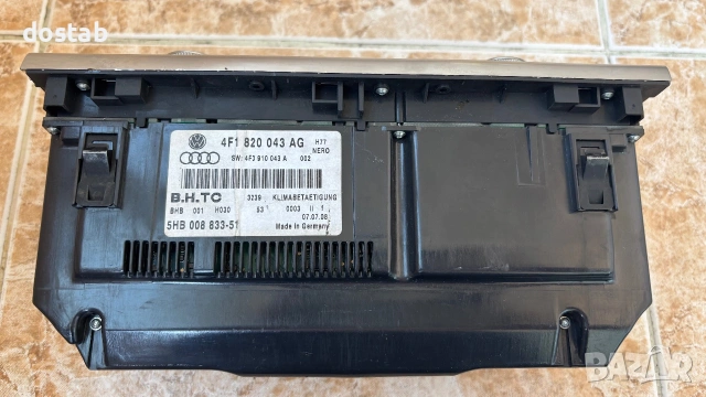 Панел за климатроник на Audi a6 c6 4f, снимка 3 - Части - 55170587