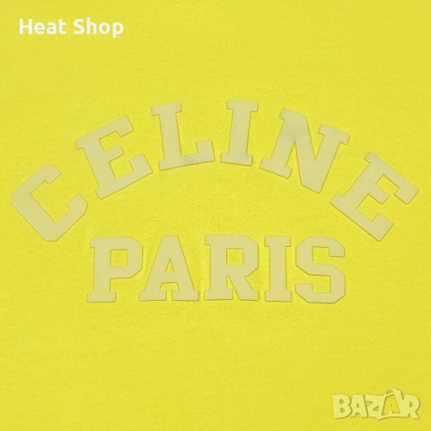 Дамска тениска Celine Cropped Logo T-Shirt, снимка 2 - Тениски - 54352176