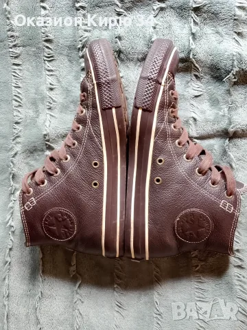 Converse All Stars кожени гуменки , снимка 6 - Кецове - 55314364
