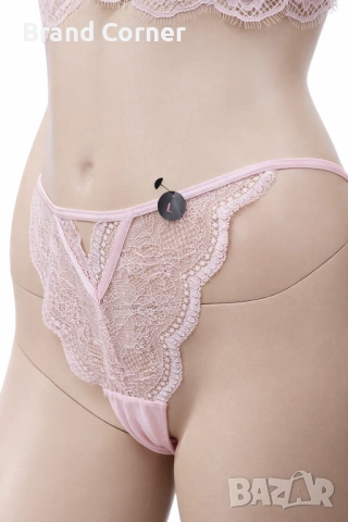 Комплект дамско бельо Hunkemöller – размер L, нежно розово с дантела, снимка 7 - Бельо - 54518771