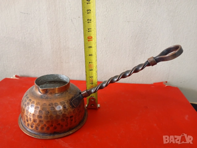 старо медно джезве, снимка 2 - Други ценни предмети - 54038314