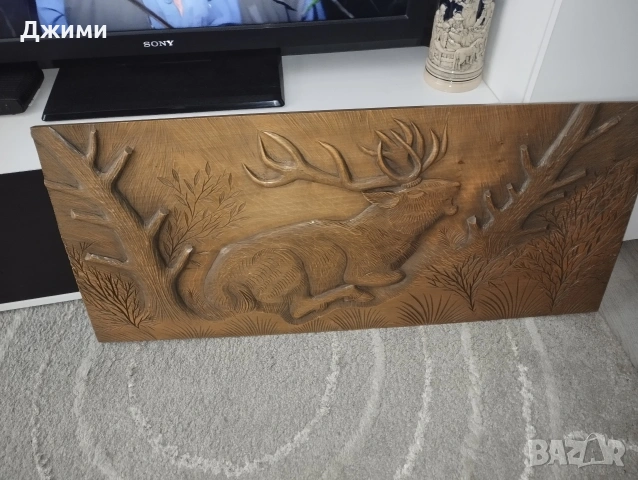 голяма дърворезба, снимка 4 - Антикварни и старинни предмети - 54448829