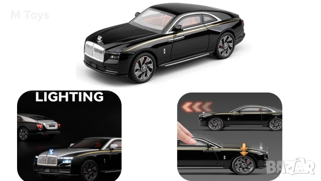 Метална кола Rolls-Royce Spectre Two Tone – 1:24, снимка 2 - Коли, камиони, мотори, писти - 54490309