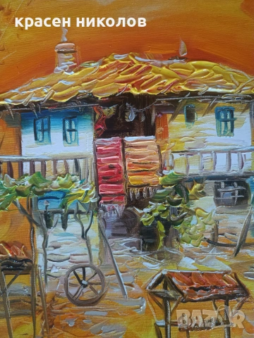 Артистична Картина с маслени бои, снимка 8 - Картини - 55083313