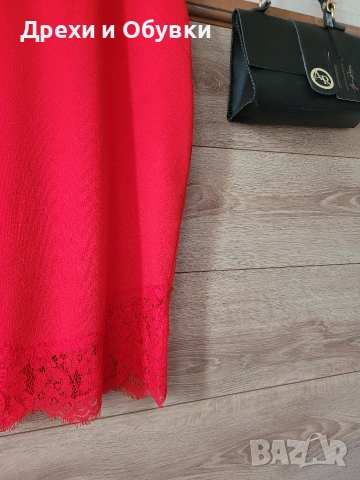 Елегантна червена рокля H&M , снимка 7 - Рокли - 54853811