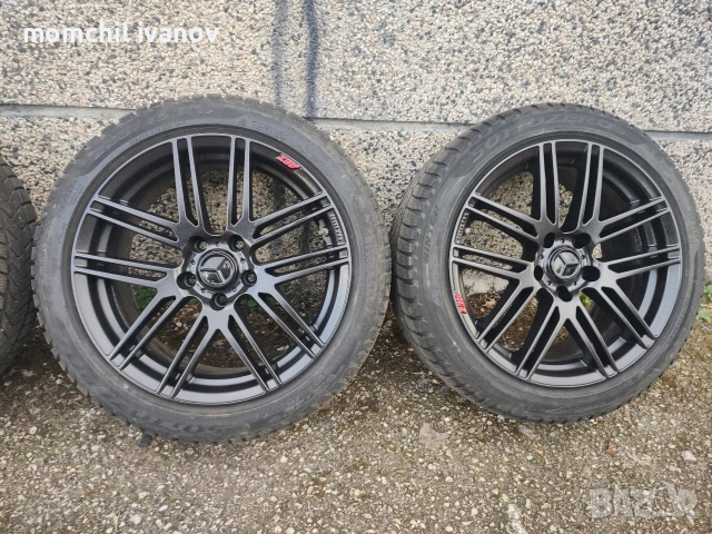 17" оригинални джанти "AEZ", свалени от Mercedes W204, 5х112, /ВАГ/, с датчици за налягане в гумите, снимка 4 - Гуми и джанти - 54990722