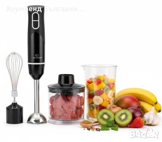 Комбиниран кухненски робот 3в1 чопър, миксер и пасатор