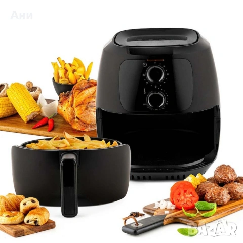 Фритюрник с горещ въздух MUHLER, 4L, 1500W, механичен, снимка 5 - Фритюрници - 54453239
