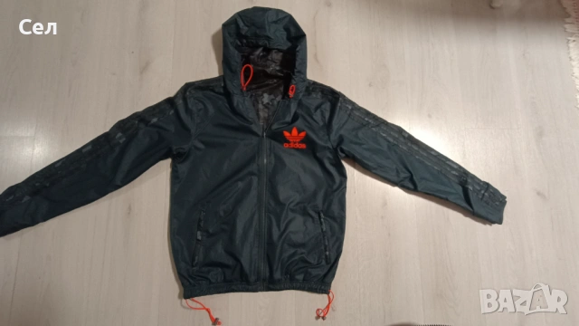 Оригинално двулицево пролетно яке Adidas S