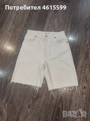 къси дънки на Zara, снимка 2 - Къси панталони и бермуди - 54555126
