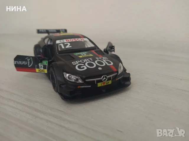 Метална количка Mercedes AMG C63 DTM !!!, снимка 2 - Колекции - 55666450