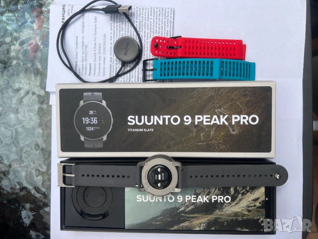 Продавам Часовник Suunto 9 Peak Pro Titanium Slate, снимка 2 - Мъжки - 54668407