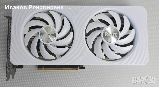 Видео карта Palit White OC RTX 5060ti, 8GB GDDR7 Nvidia GeForce, снимка 4 - Видеокарти - 54715447