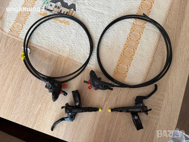 Спирачки Shimano Deore BR-M6100, Center Lock дискове 180 mm, снимка 3 - Части за велосипеди - 55694900