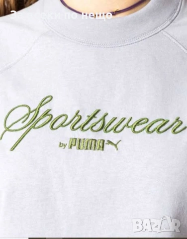 PUMA Classic Oversized Tee Grey Дамска Сива Тениска👚Дамска Блуза С Къс Ръкав Код P2752, снимка 4 - Тениски - 55066409