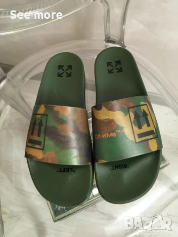 Off-White мъжки чехли 45, снимка 2 - Джапанки - 54450297