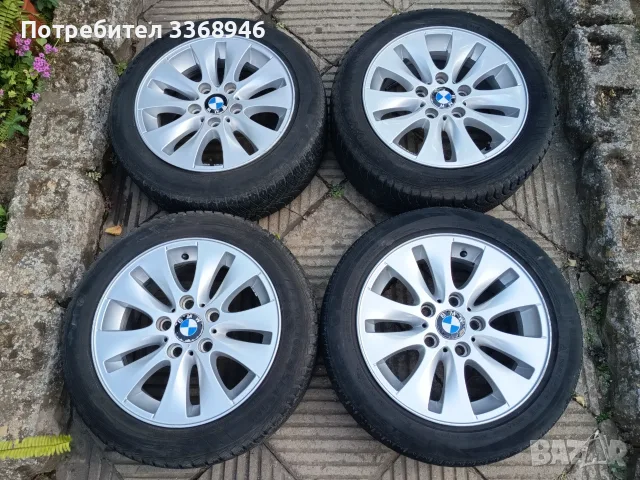 Джанти BMW 16" 5x120 с гуми 195/55/16, снимка 2 - Гуми и джанти - 55697269