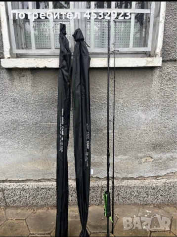 карбонови шаранджийски въдици на две две и три части 3.60 и 3.90 метра , снимка 3 - Въдици - 54053446