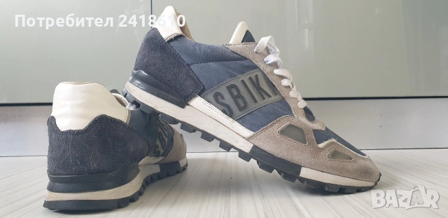 Dirk Bikkembergs Leather Sneakers Mens Size 43/27.5см ОРИГИНАЛ! Мъжки Кецове, снимка 4 - Кецове - 54573630