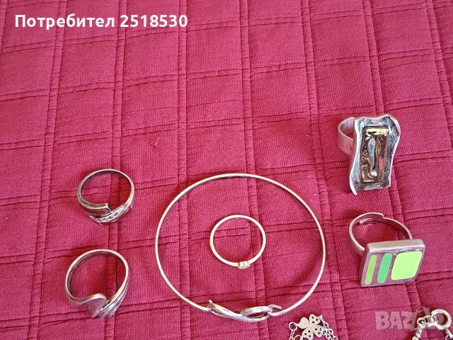 Сребърна бижутерия, снимка 6 - Колиета, медальони, синджири - 55673142