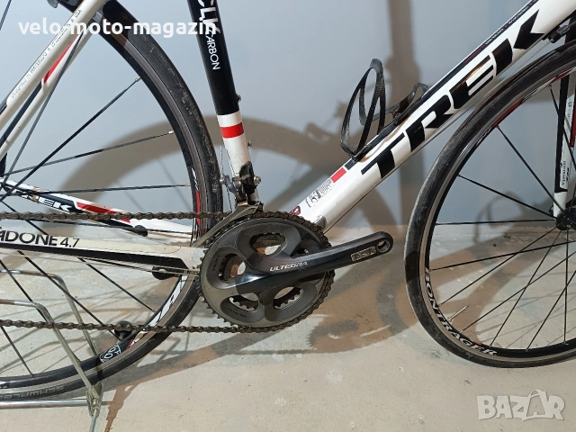 Продавам шосеен карбонов велосипед Trek Madone 4.7 (Размер 56 cm), снимка 3 - Велосипеди - 54672039