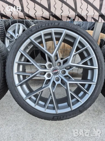 Джанти Borbet 21 цола , 5х112 , 8.5j , et45 , 255/35/21 Mercedes Audi, снимка 3 - Гуми и джанти - 54484006