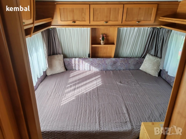 Hymer голяма 4 местна каравана - подходяща за Стационарна, снимка 6 - Каравани и кемпери - 54673857
