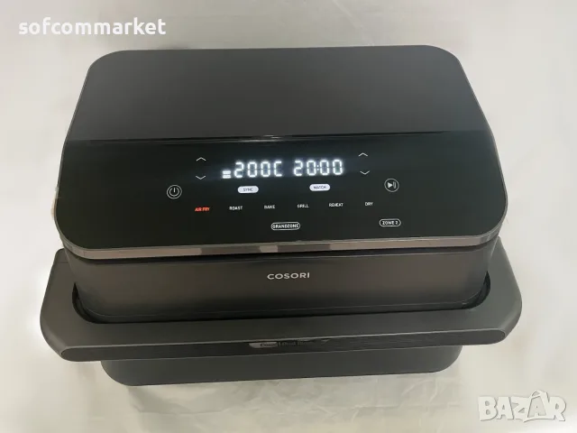 Смарт Еър фрайър Cosori Dual Blaze TwinFry 10L (TF101) – Много добро състояние, с Гаранция!