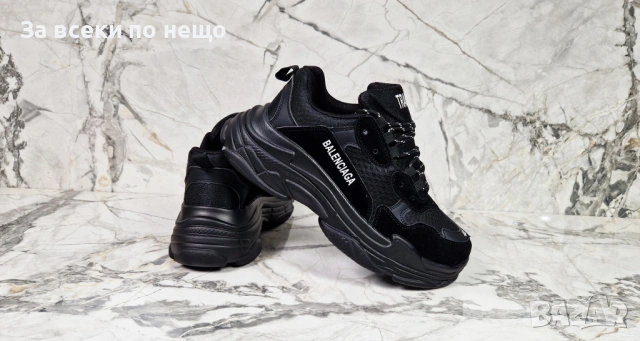 Balenciaga Мъжки Черни Маратонки👟Мъжки Спортни Обувки В Черен Цвят Баленсиага Код P2445, снимка 8 - Маратонки - 54425366