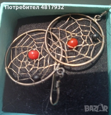Сребърни обеци.