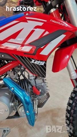 НОВИ - Бензинов кросов мотор 125 cc/кубика с ФАР и ЕЛ.СТАРТ, снимка 8 - Мотоциклети и мототехника - 54385102