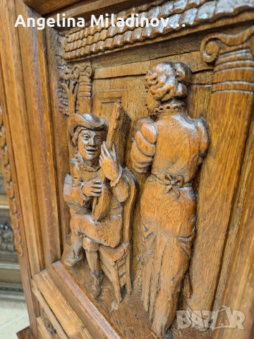 Комод 3D дърворезба , снимка 4 - Шкафове - 54527408