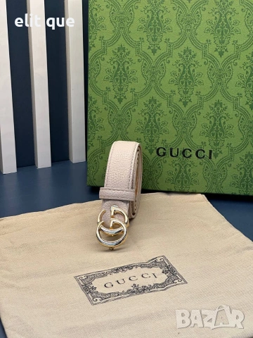 колан от естествена кожа в кутия Gucci 3см