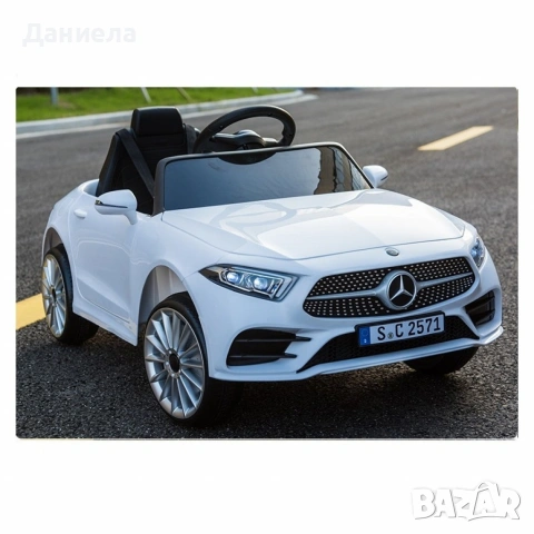 Акумулаторна кола Mercedes Benz CLS350 с кожена седалка 12V, снимка 7 - Детски велосипеди, триколки и коли - 54970218