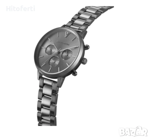 Часовник PAUL VALENTINE PVT38191302 – „graphite link“, снимка 2 - Дамски - 54243455