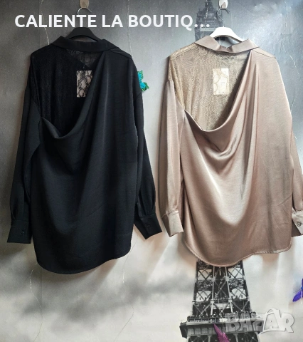 Дамска риза сатен, снимка 2 - Ризи - 54235528