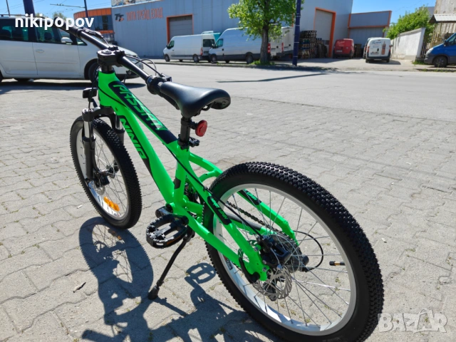 BG Алуминиев велосипед 20" NINJA зелен, снимка 9 - Велосипеди - 54334682
