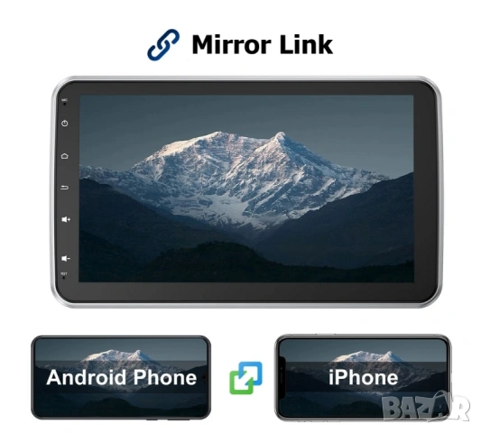 6/128GB 10.1” 1-DIN мултимедия с Android 14, 8-core CPU, 4G/LTE, RDS, CarPlay и AndroidAuto , снимка 12 - Аксесоари и консумативи - 54767843