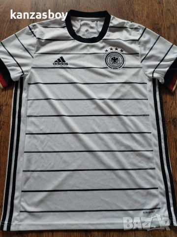 ADIDAS Germany Football Soccer Home Shirt 2020-22 - мъжка колекционерска тениска КАТО НОВА М, снимка 4 - Тениски - 55252740