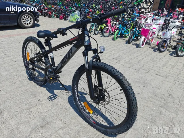 BG Алуминиев велосипед 24" NINJA черен нов, снимка 5 - Велосипеди - 55439822