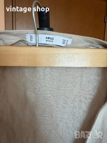 Ленена рокля Mango, размер М, снимка 9 - Рокли - 54641616