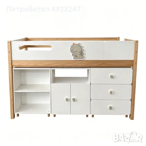 Детско  легло от МДФ  И Дърво , снимка 4 - Мебели за детската стая - 55695826