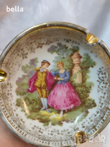 Винтидж видински порцелан – Пепелник Ромео и Жулиета, снимка 7 - Антикварни и старинни предмети - 54309727